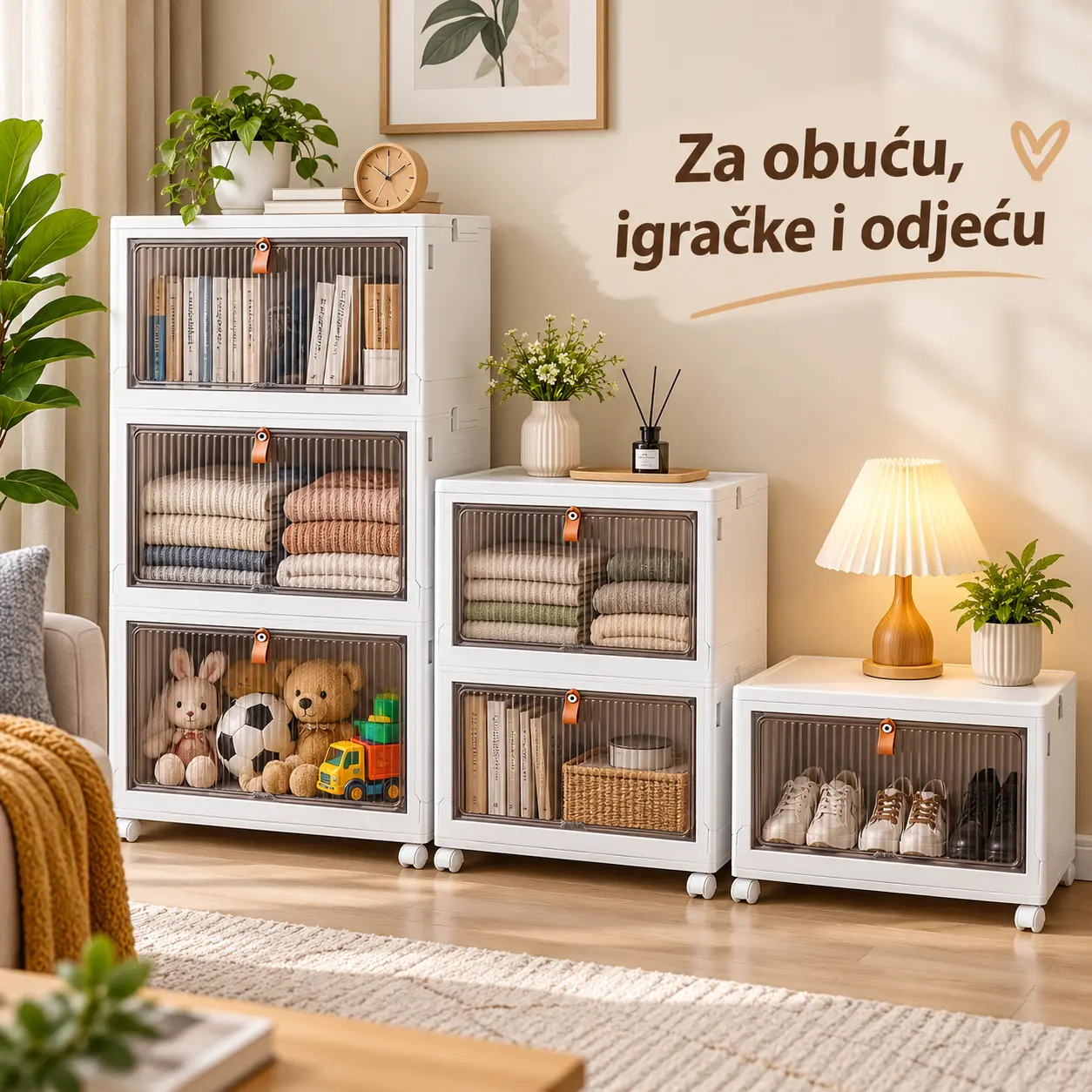 Sklopive kutije za odlaganje obuće, igračaka i odjeće