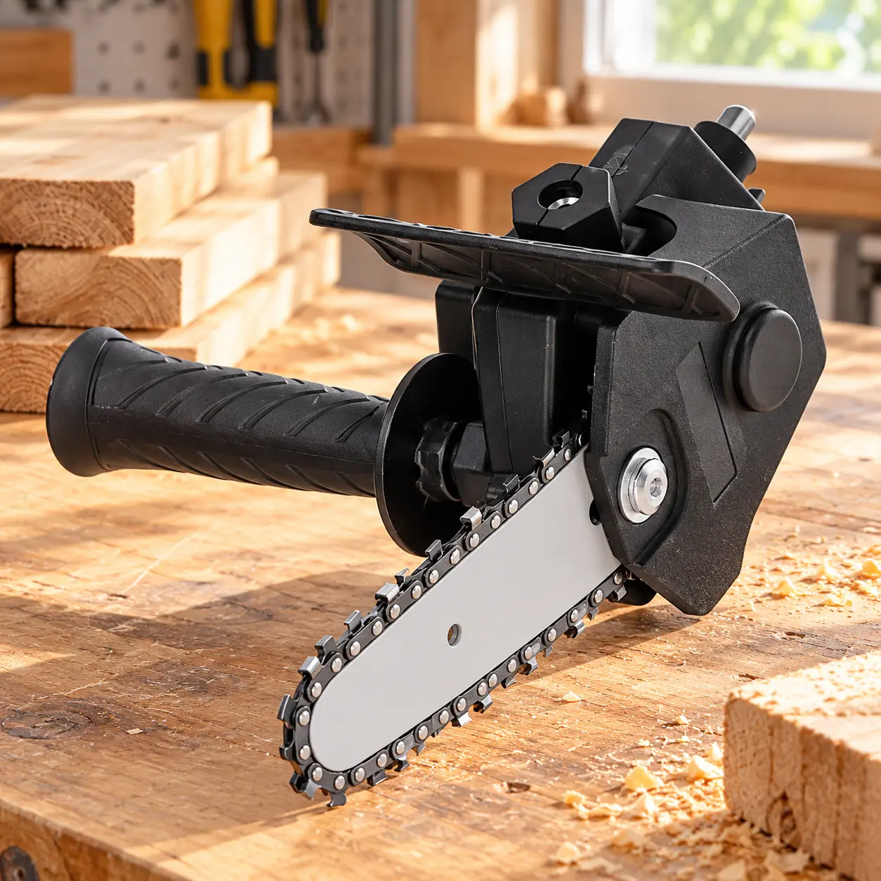 Lančana testera nastavak za bušilicu s pomoćnom ručkom